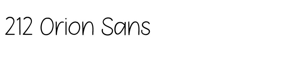  Orion Sans | Font font